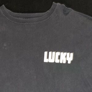 Vintage Lucky brand XL NAVY long sleeve tee